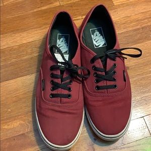 Burgundy Vans